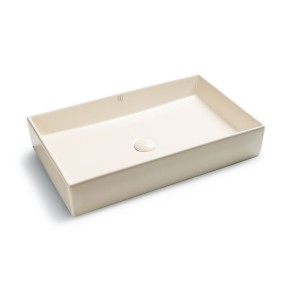 rectangular q ivory matte bacha apoyo c  click clack 60x37