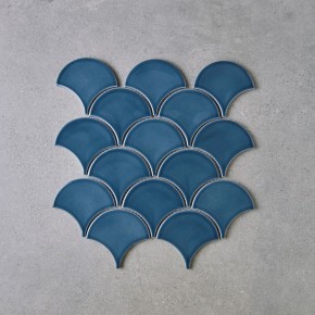 malla fishscale fan shape blue zga2602