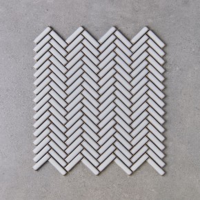 malla herringbone white czo252a