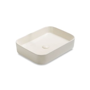 rectangular ivory matte bacha apoyo c  click clack 50,5x37,5