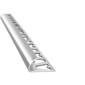 guardacanto arco color cromo brillante 8x2500 1394 aluminio