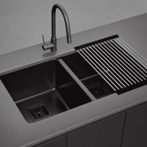 pileta doble essentia black 671b 71x40x20