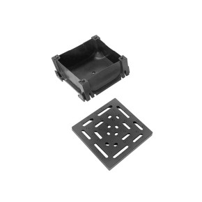 esquinero infinity enduro 12,5x12,5 cm deiepp125 negro