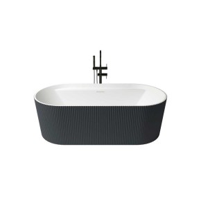 olympia bañera exenta acrilico antracita mate 80x170