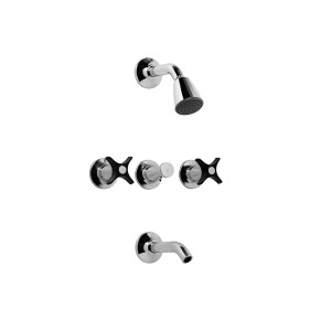 pétalo ducha negro c/tr 0103 m3-nc