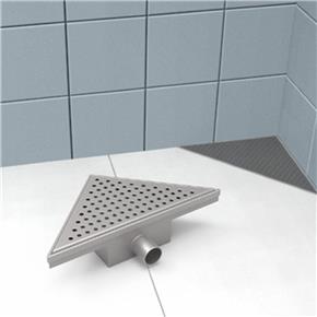 desagüe triangular de 20 cm acero 12045