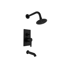 flat ducha monocomando c/tr 8413-negr