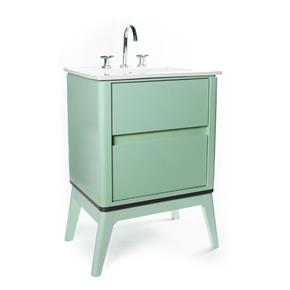 pastello verde vanitory de pie mesada loza 3ag 80 cm (conjunto)