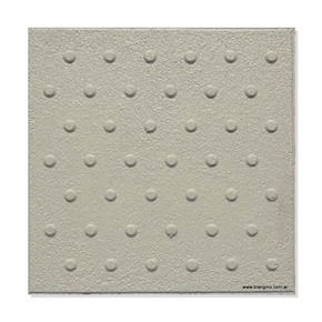 loseta podotáctil alerta c/pupitos gris c1350-g 40x40