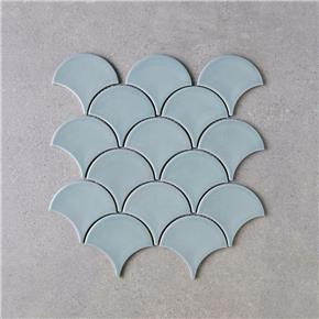 malla fishscale fan shape baby blue zga2601
