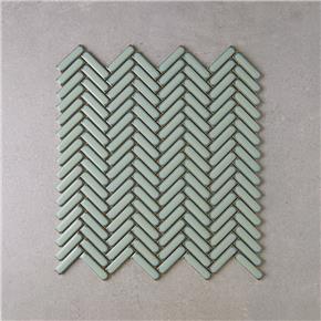 malla herringbone light green czo728a