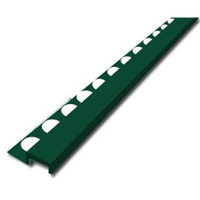 perfil omega color verde inglés 18x2500  e121vi pvc