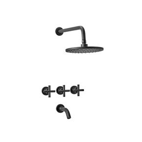 velvet black ducha c/tr  80-190p